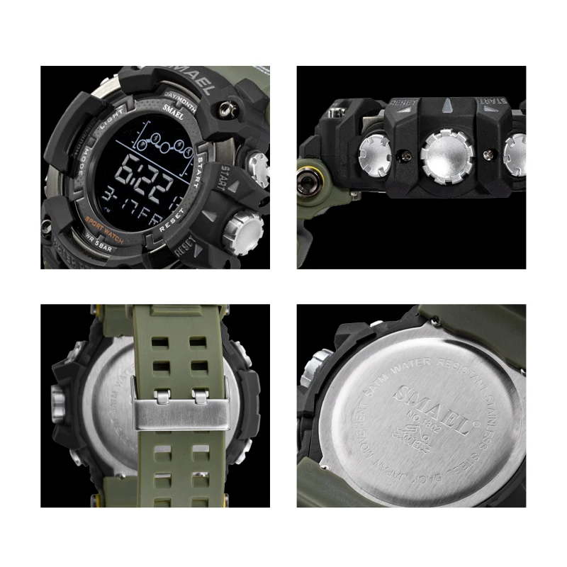 New SMAEL Sport Military LED Digital Watches