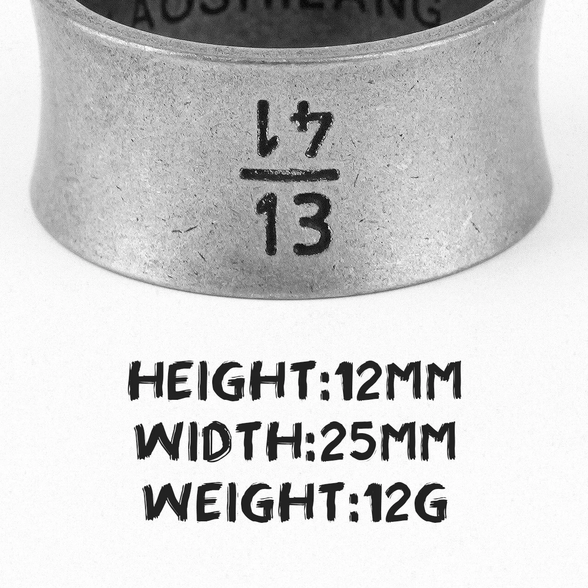 1314 Vintage Punk Style Couple Stainless Steel Rings