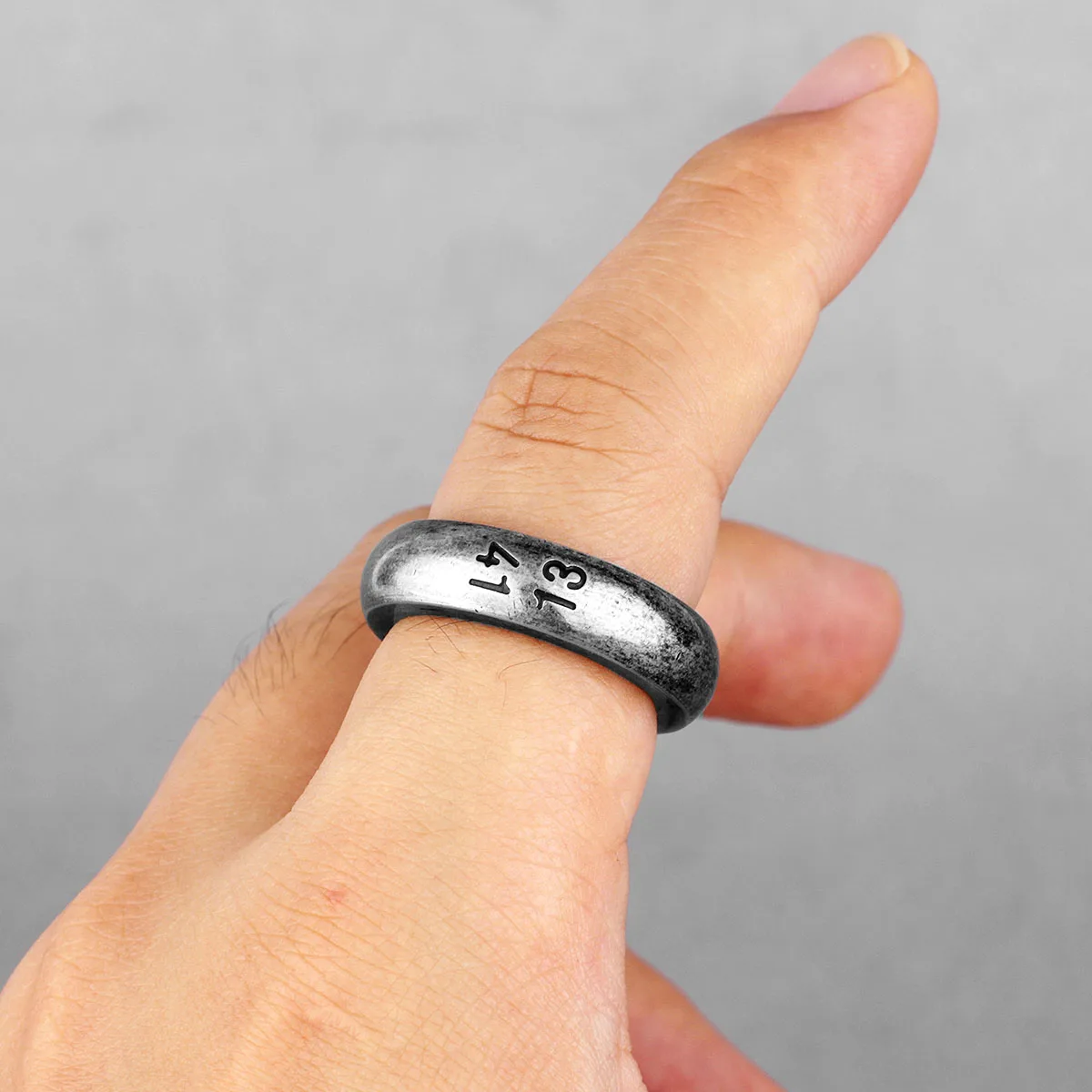 Retro 1314 Couple Lovers Stainless Steel Men Women Ring