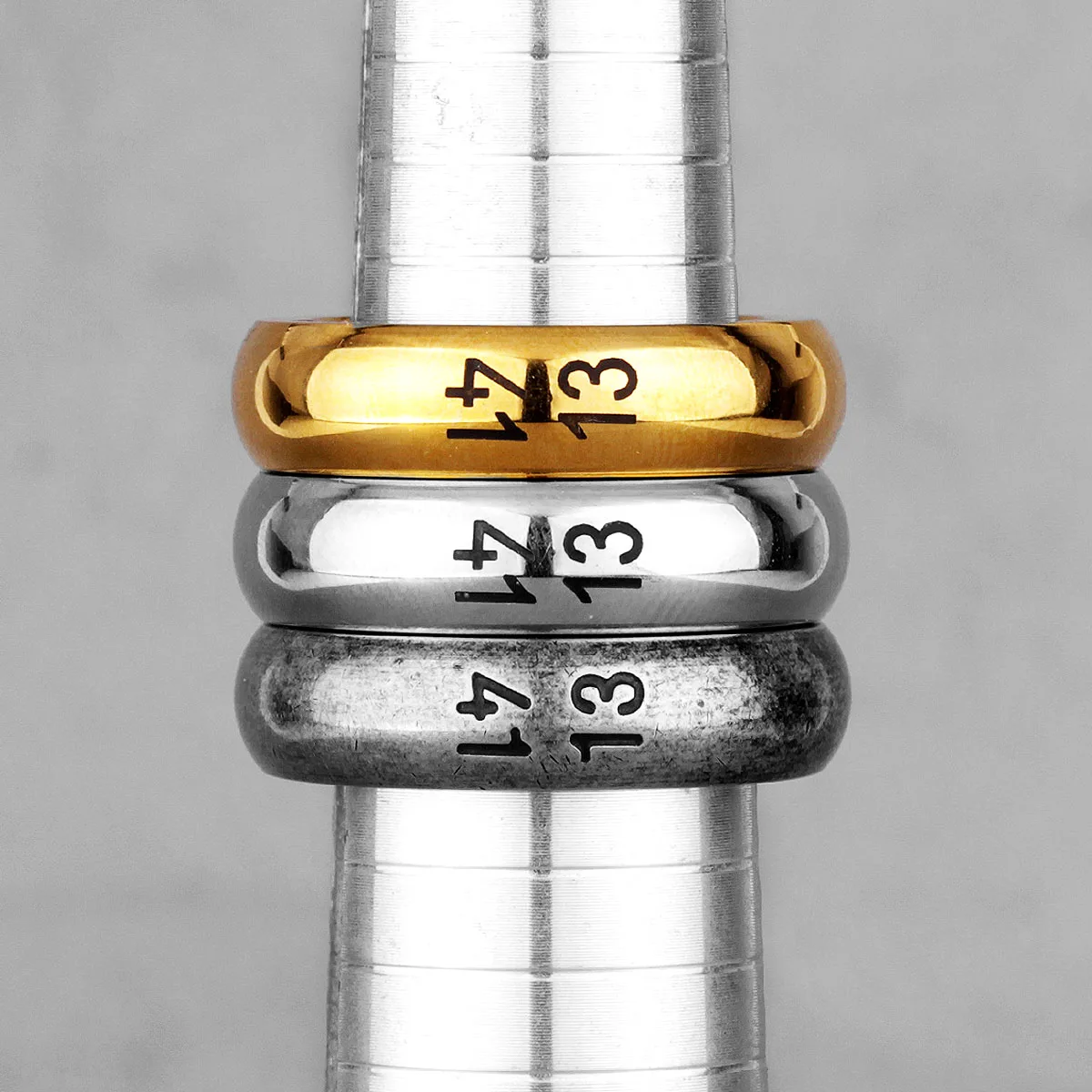 Retro 1314 Couple Lovers Stainless Steel Men Women Ring