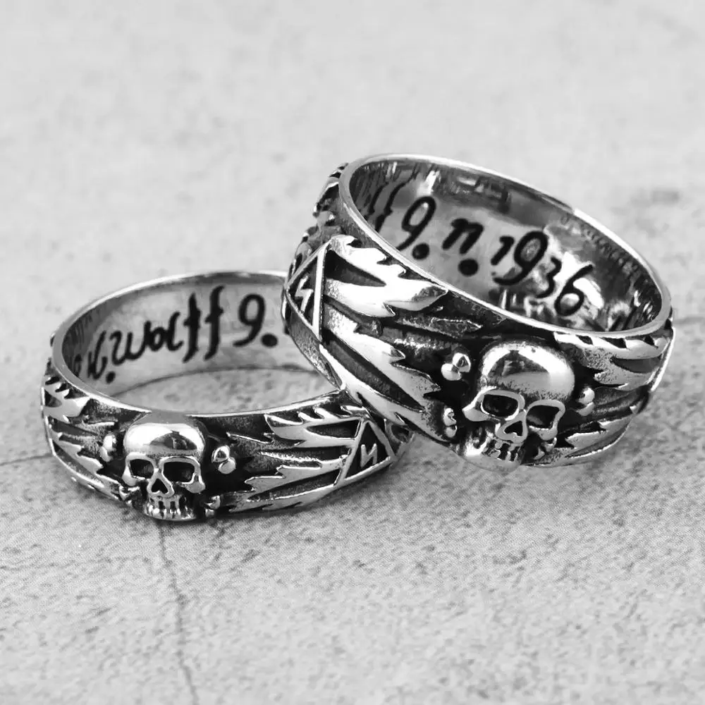 Stainless Steel Skull Devil Punk Gothic Rings