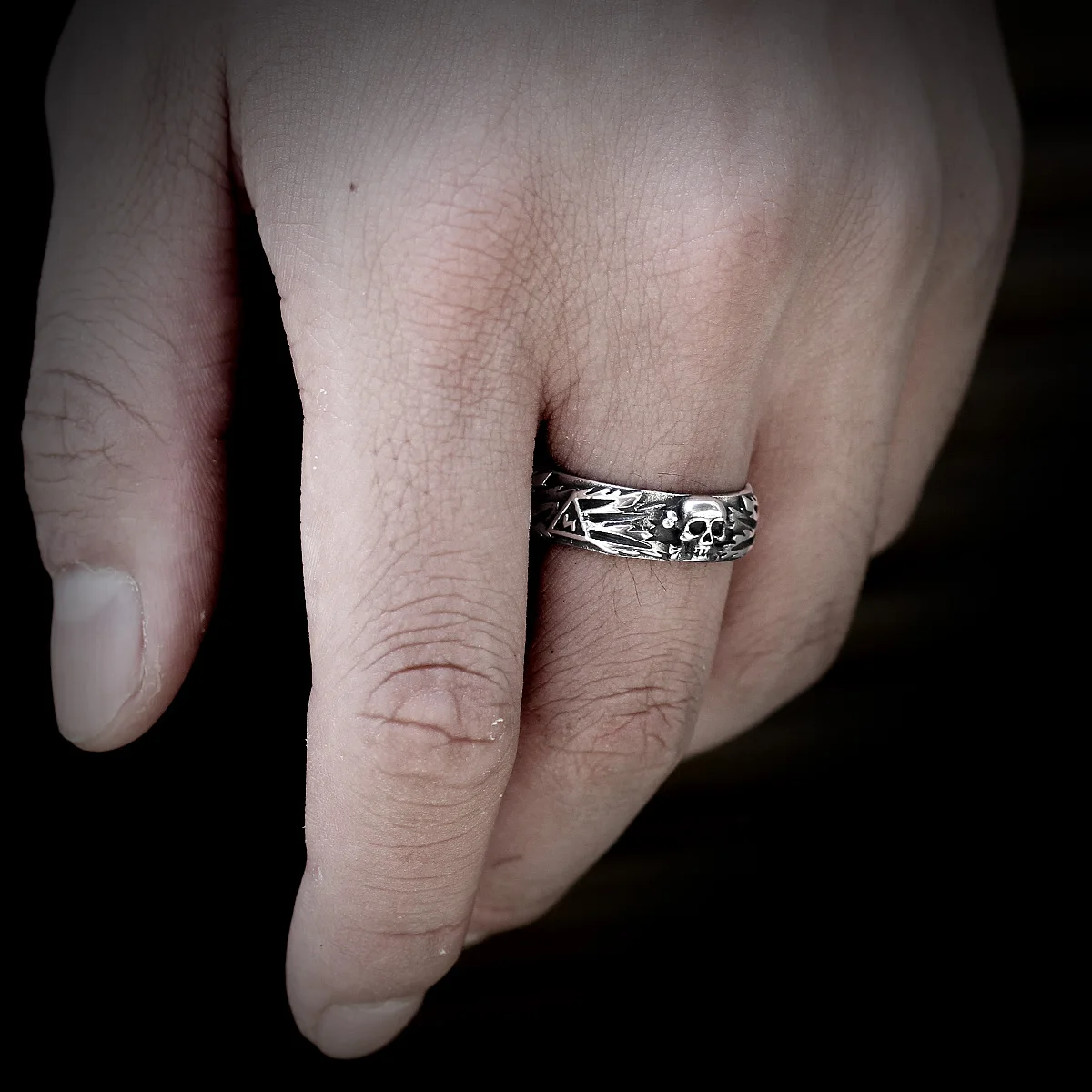 Stainless Steel Skull Devil Punk Gothic Rings