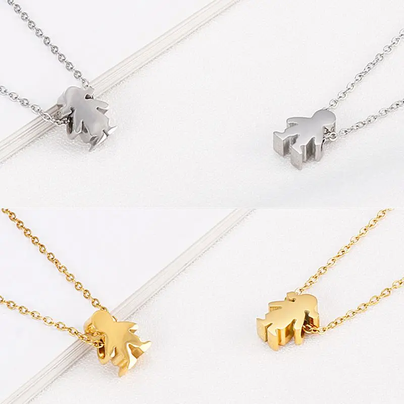 Boy Girl Kids Pendant for Women Necklace Name Date Child
