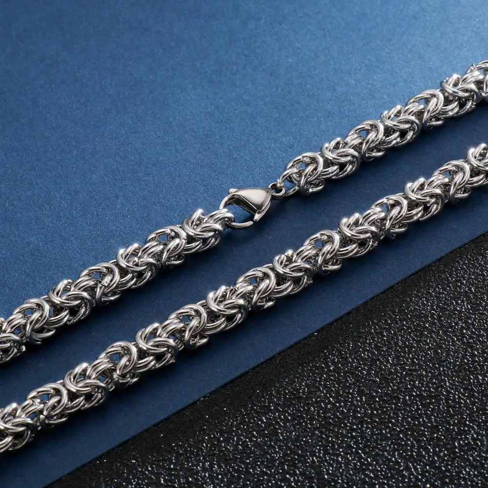6/7/8mm 316L Stainless Steel Chain Necklace for Male
