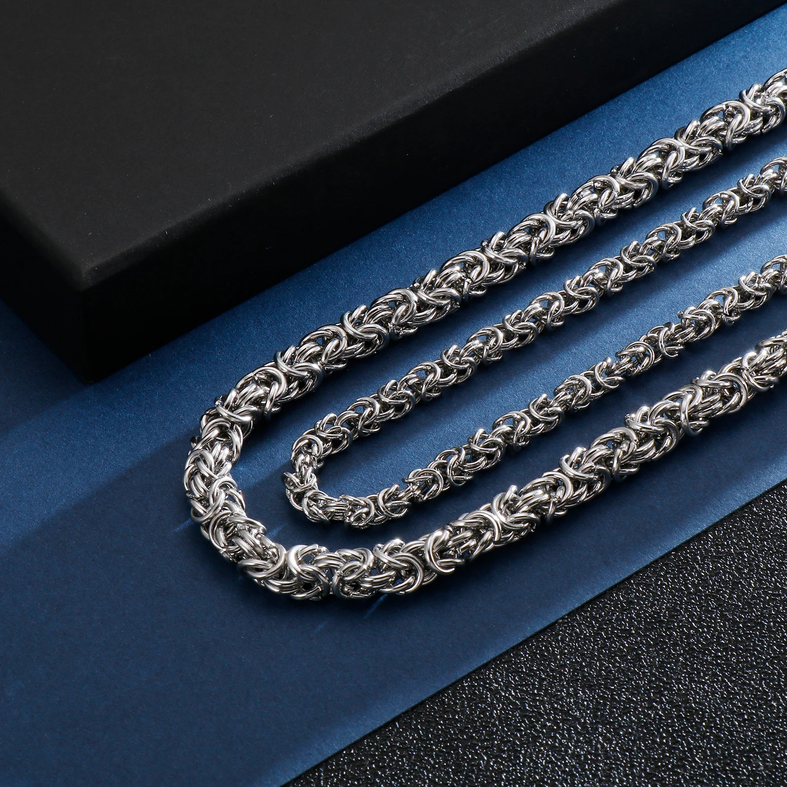 6/7/8mm 316L Stainless Steel Chain Necklace for Male