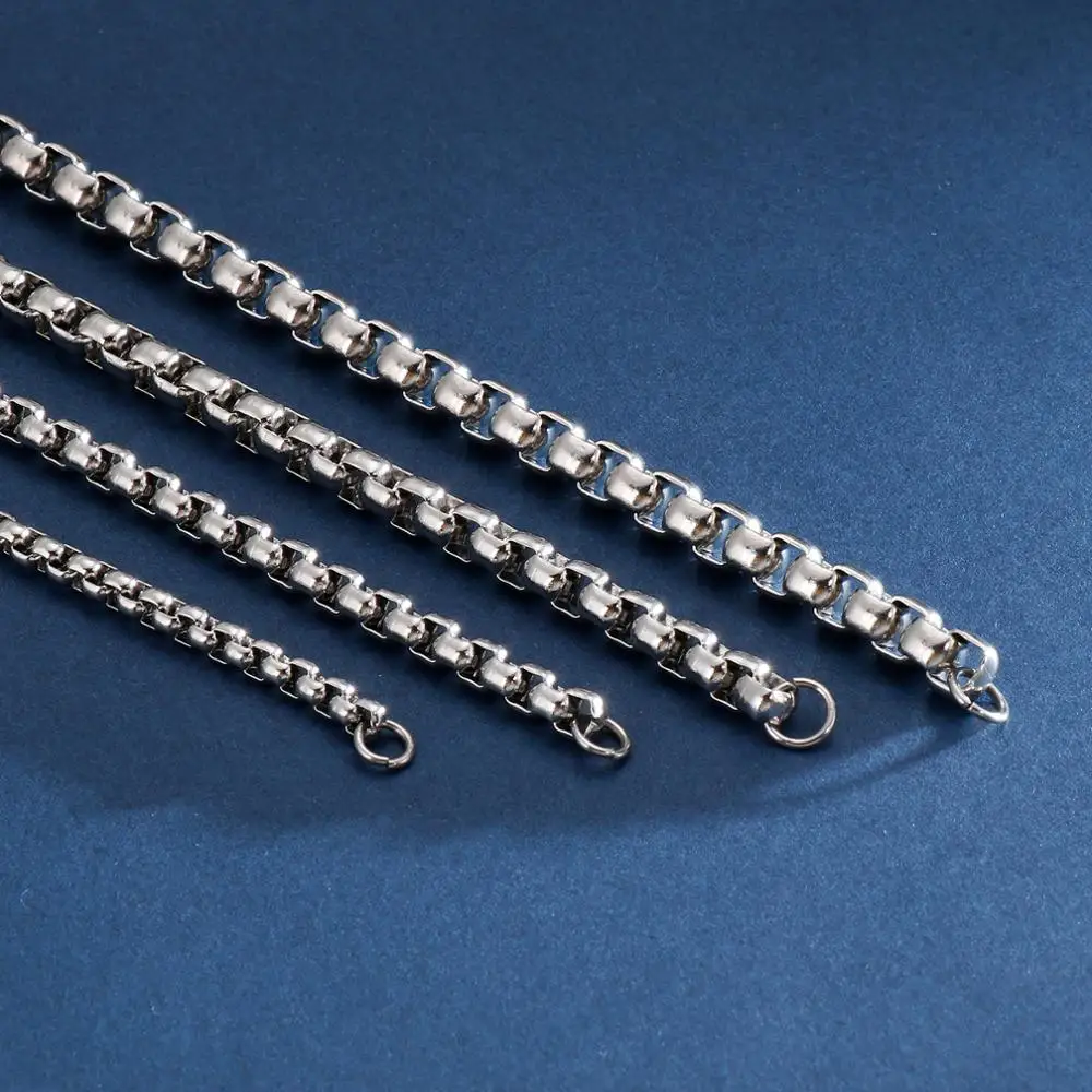 2/2.5/3/4/5/6/7mm Square Link Chain Bracelet for Men