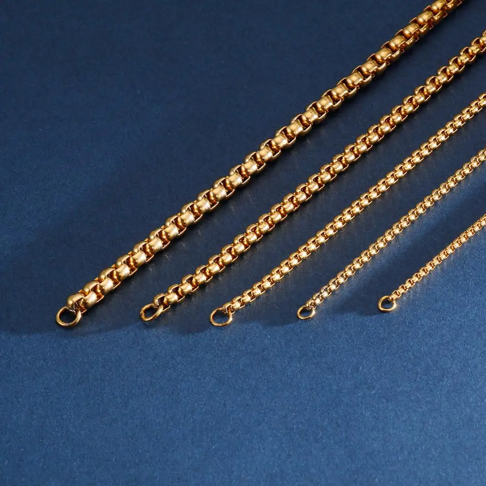 2/2.5/3/4/5/6/7mm Square Link Chain Bracelet for Men