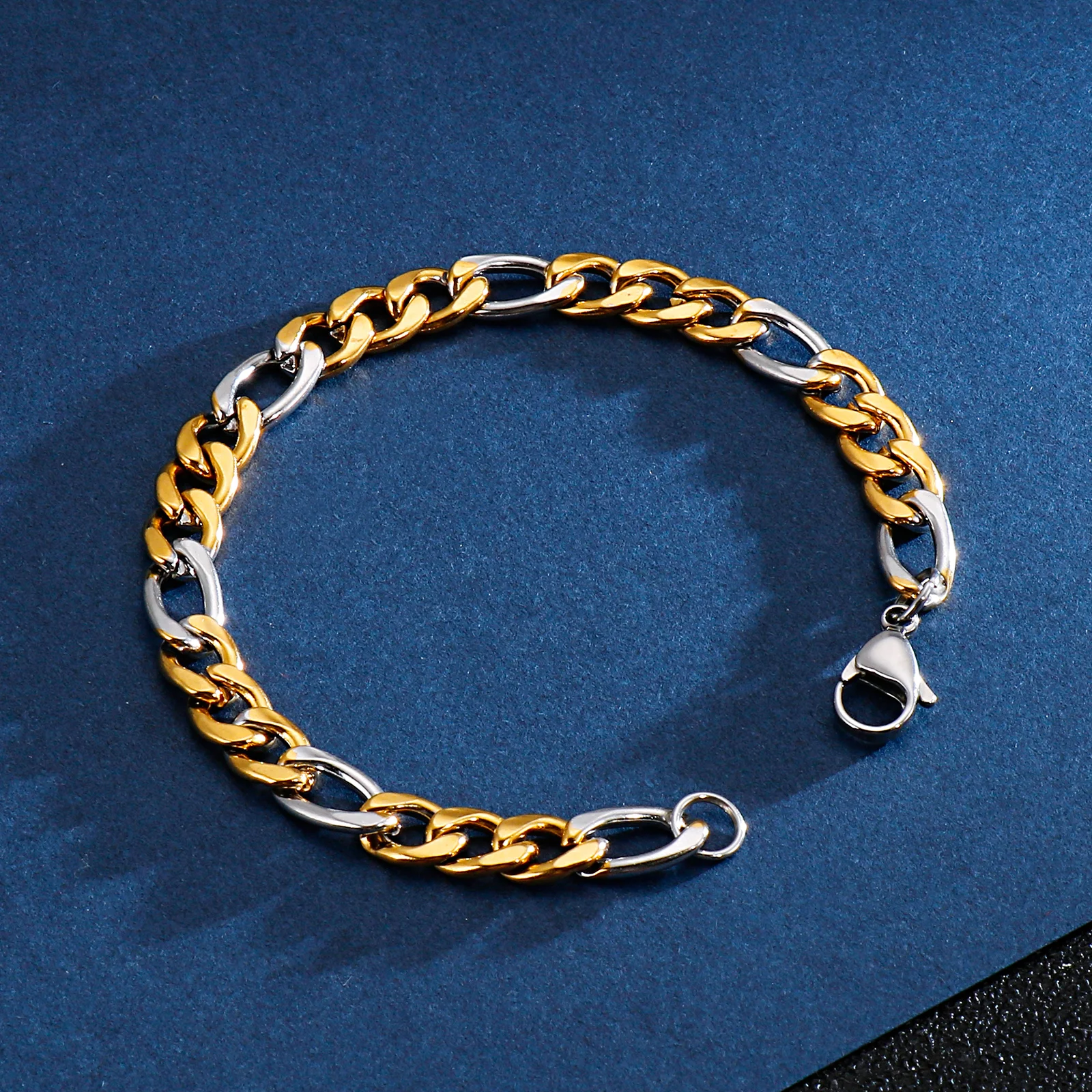 3/6/7.5/9/11mm Bracelet Multi-size Stainless Steel Figaro Chain
