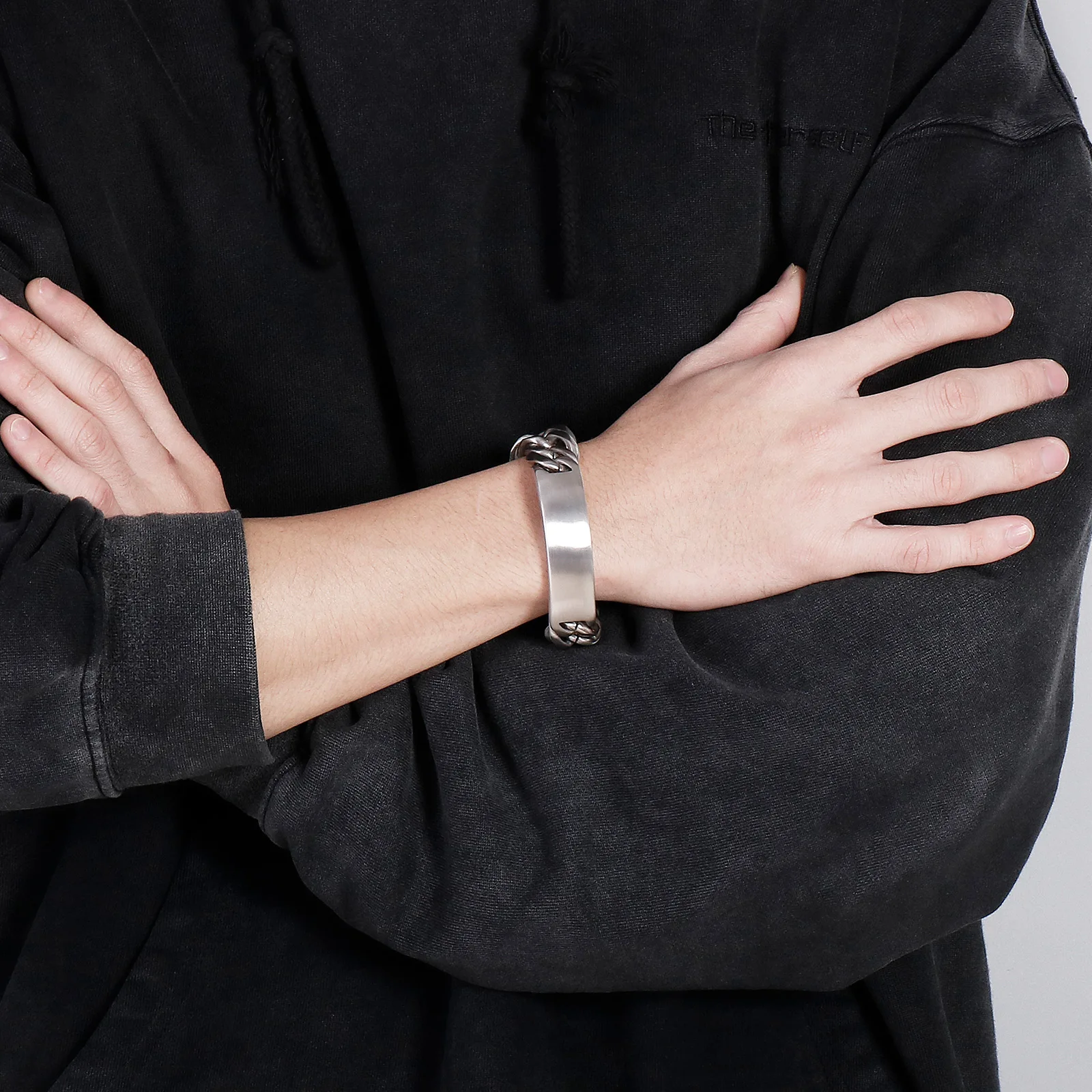 18mm Matte Men's Stainless Steel High Quality Bracelet