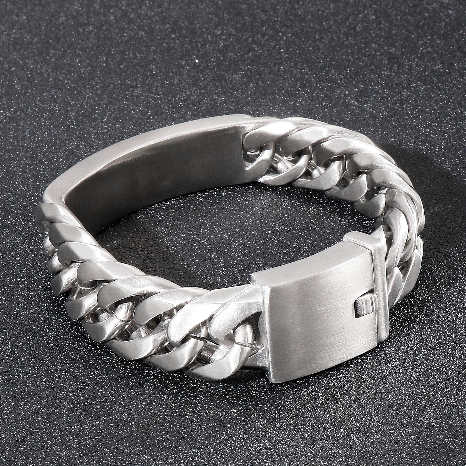 18mm Matte Men's Stainless Steel High Quality Bracelet