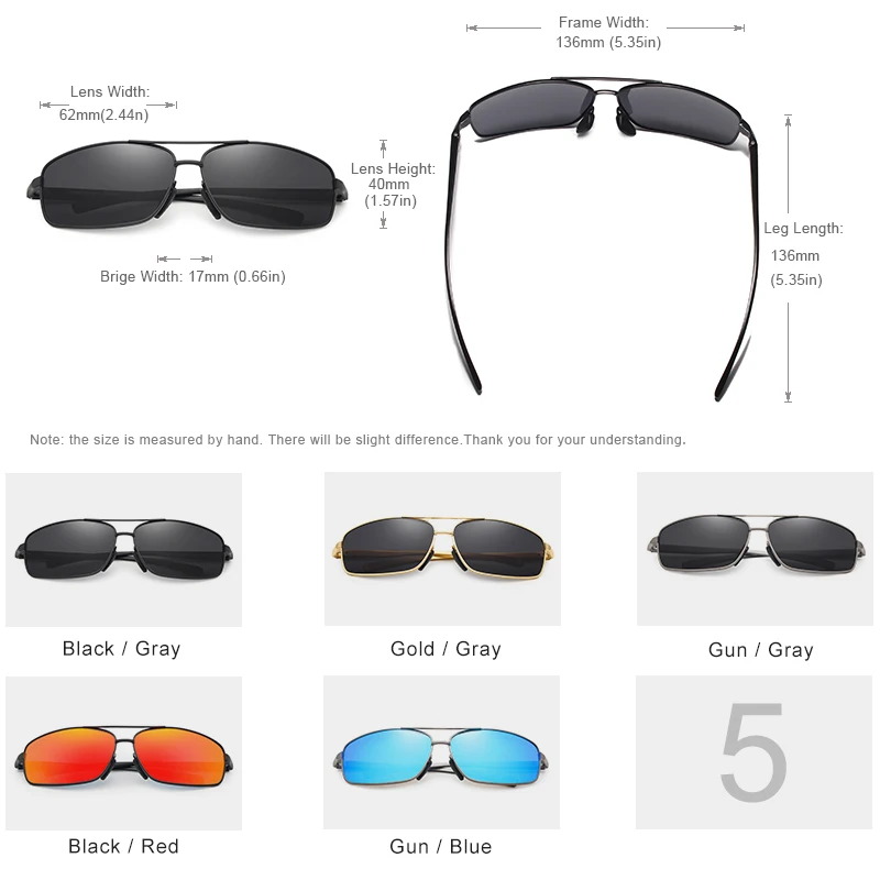 Vintage Retro Designer Polarized Sunglasses