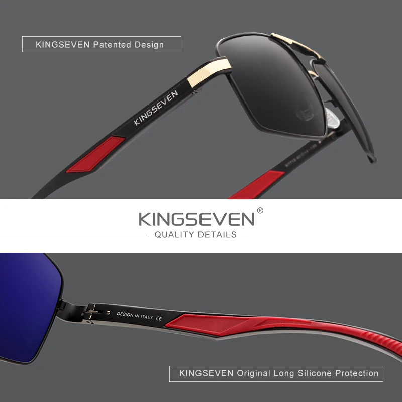 Designer Men's Sunglasses with Polarized Lens