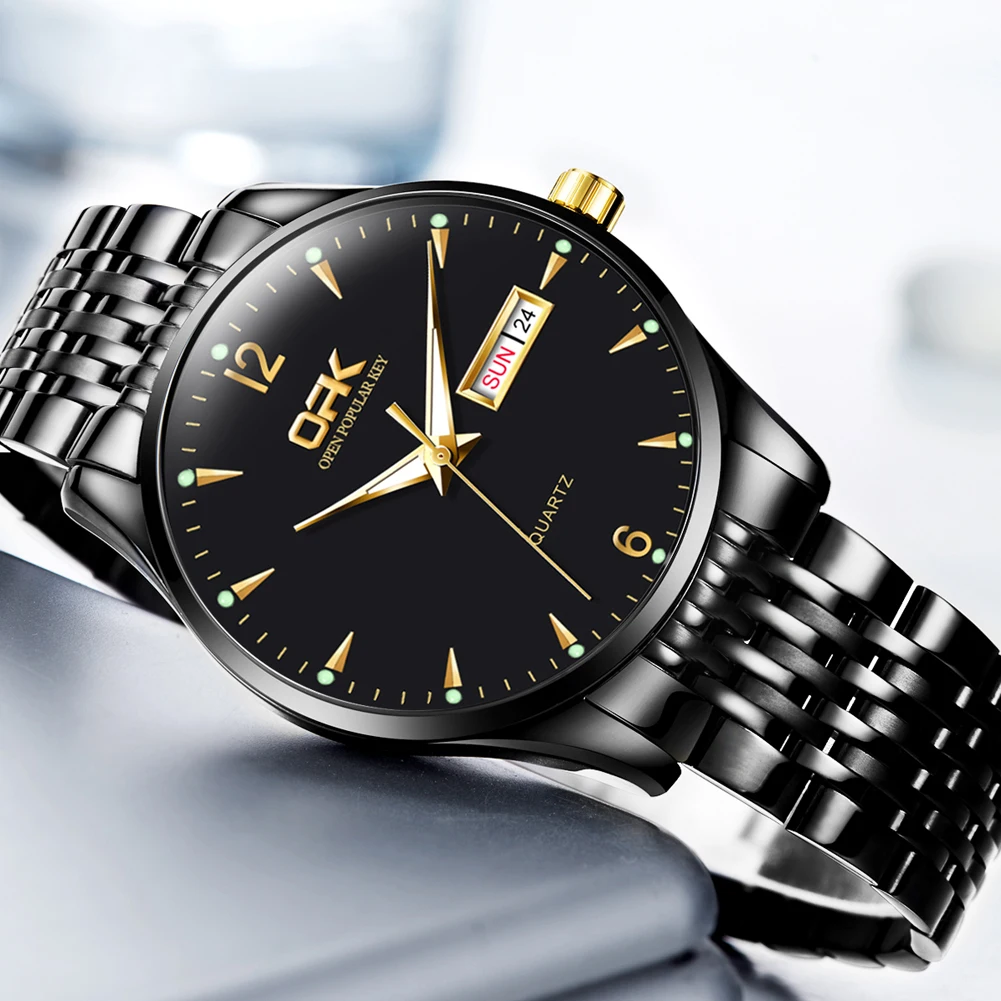 OPK Fashion Men's Quartz Watch with Day Date Dial