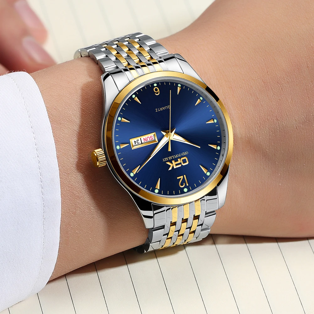 OPK Fashion Men's Quartz Watch with Day Date Dial
