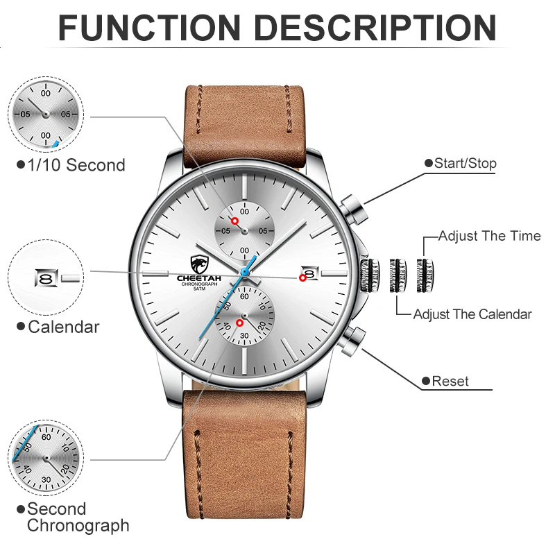 CHEETAH Watches Top Luxury Sport Quartz Watch