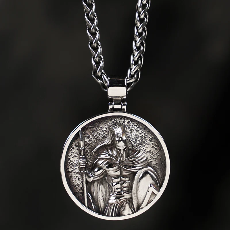 Spartacus Warrior Stainless Steel Pendant Necklace