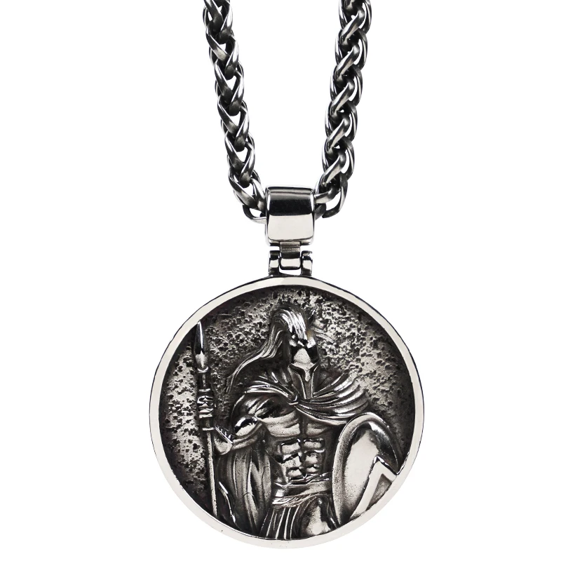 Spartacus Warrior Stainless Steel Pendant Necklace