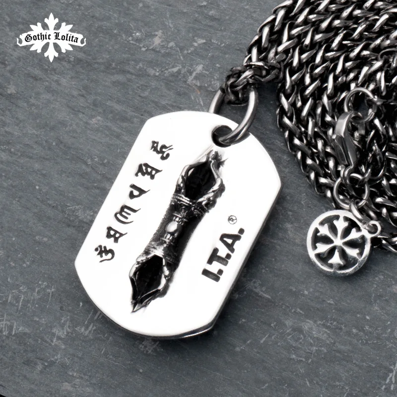 Vajra Double Face Dog Tag for Men