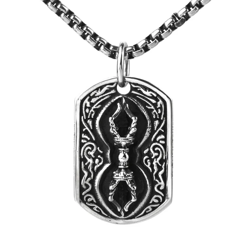 Vajra Double Face Dog Tag for Men