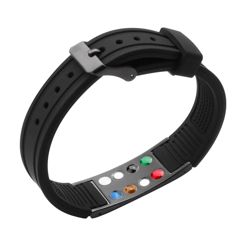 Titanium Silicone Magnetic Energy Power Bio Armband