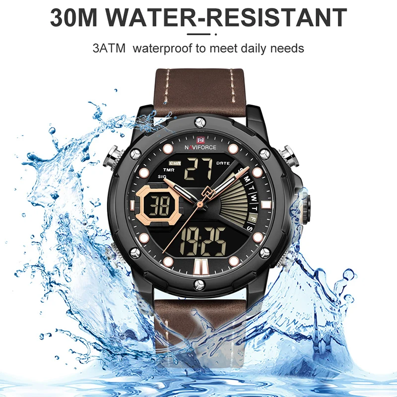 NAVIFORCE Sport Military Analog Digital Watch