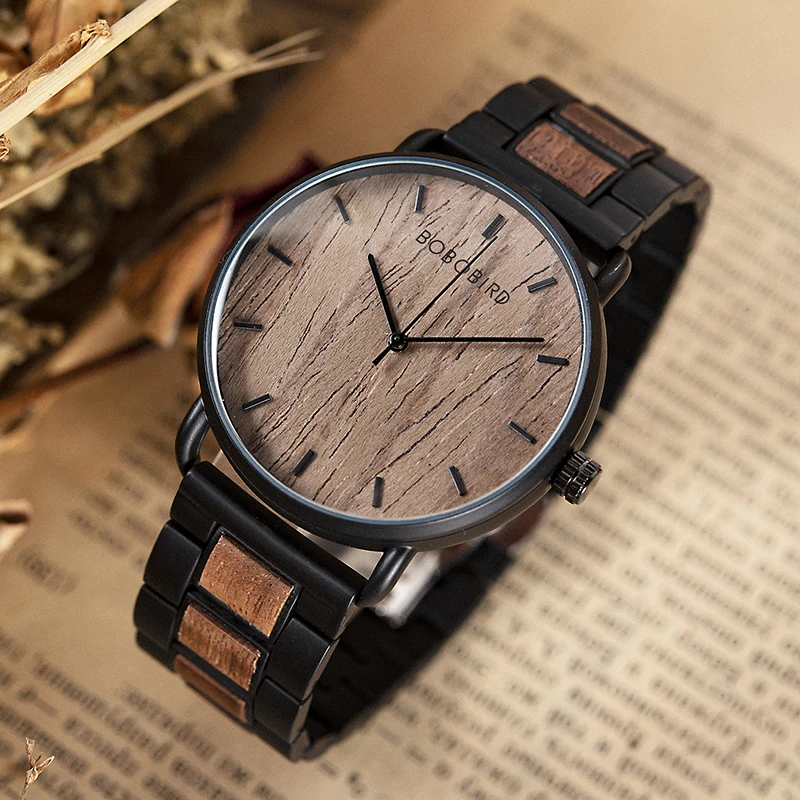 Bobo BIRD Watch Zebra Wooden Luxury Watch