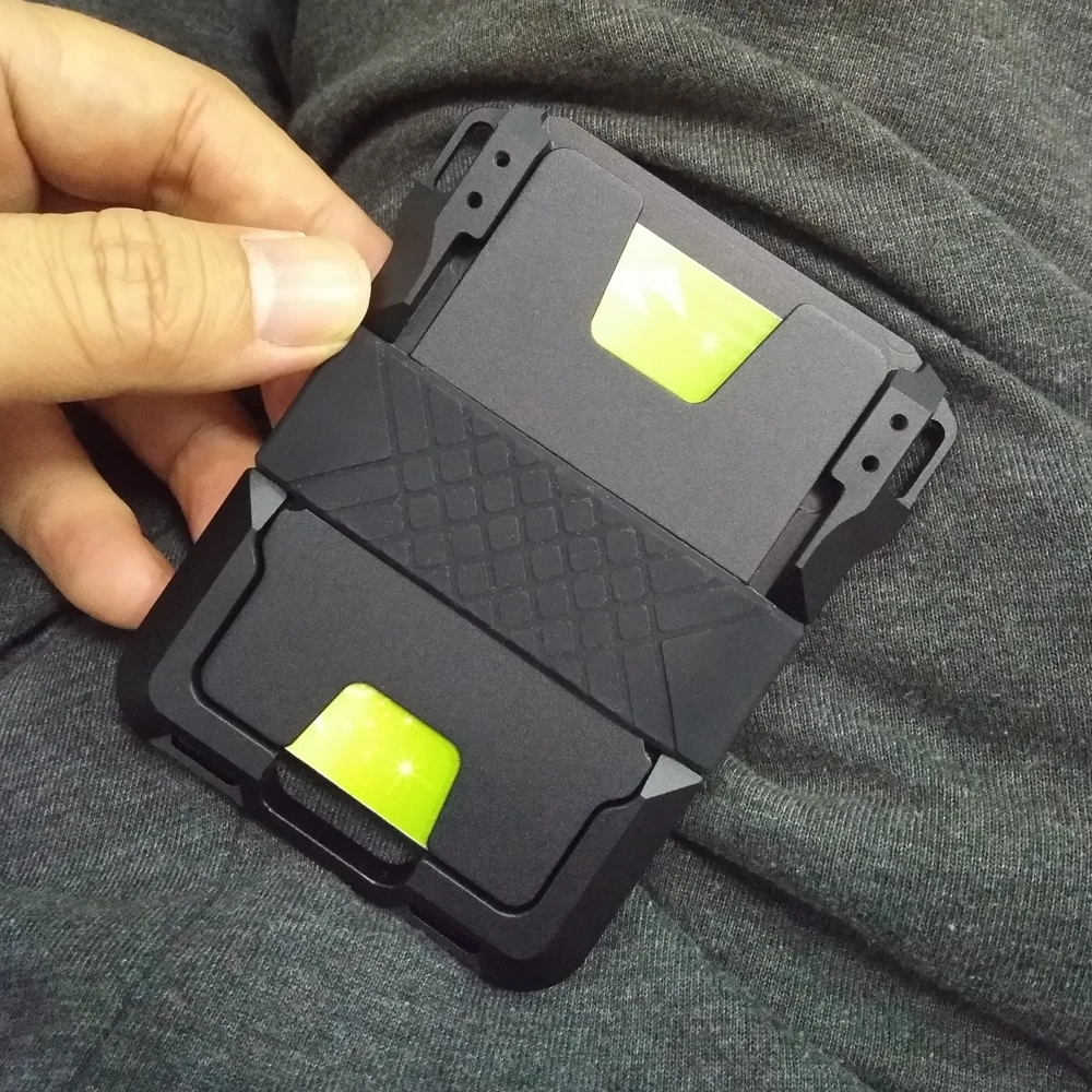 RFID Blocking Credit Card Holder ID Badge Wallet