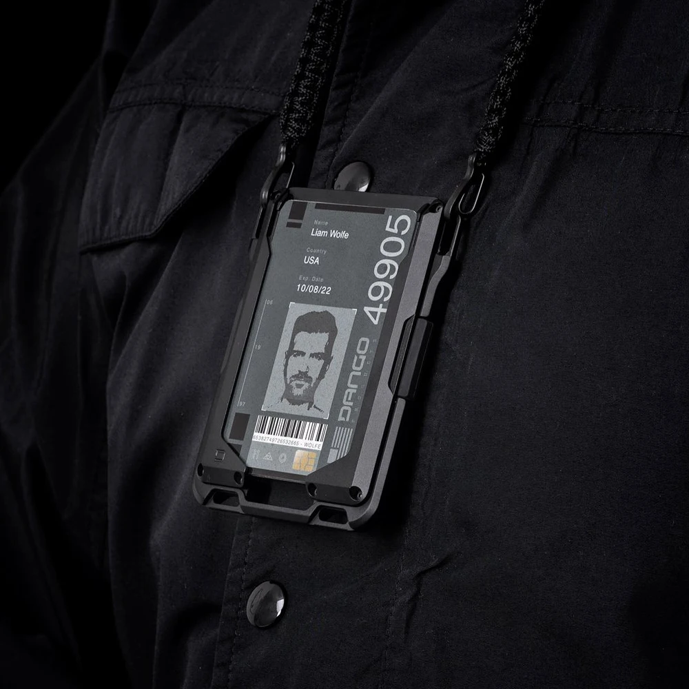 RFID Blocking Credit Card Holder ID Badge Wallet
