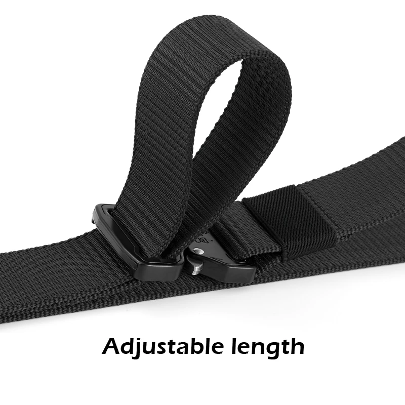 Genuine Tactical Belt Men Nylon Metal Buckle