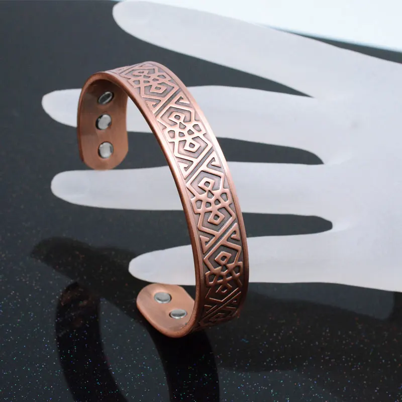 Men's Pure Copper Jewelry Magnetic Bangle for Men