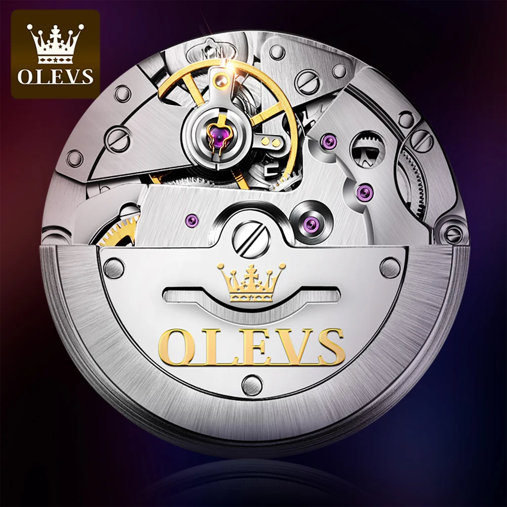 Olevs Men Fashion Waterproof Luminous Quartz Watch