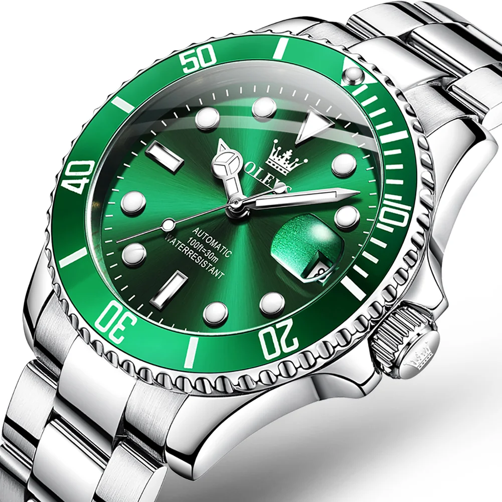 Olevs Men Fashion Waterproof Luminous Quartz Watch