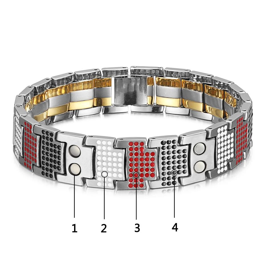 Mens Magnetic Bracelets Fashion Germanium Bangles