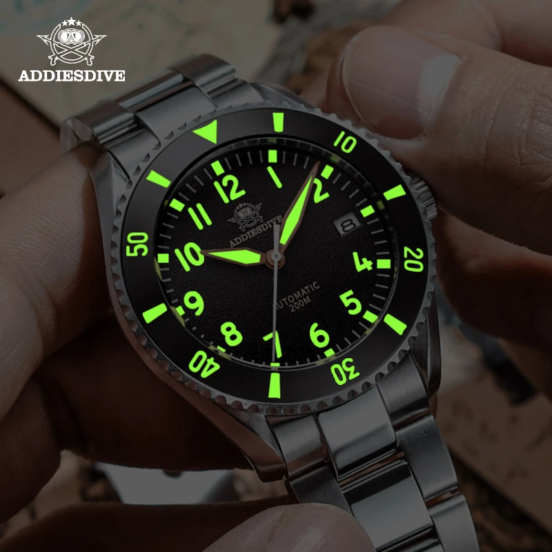 ADDIESDIVE Diver 200m Self Wind Mechanical Watches