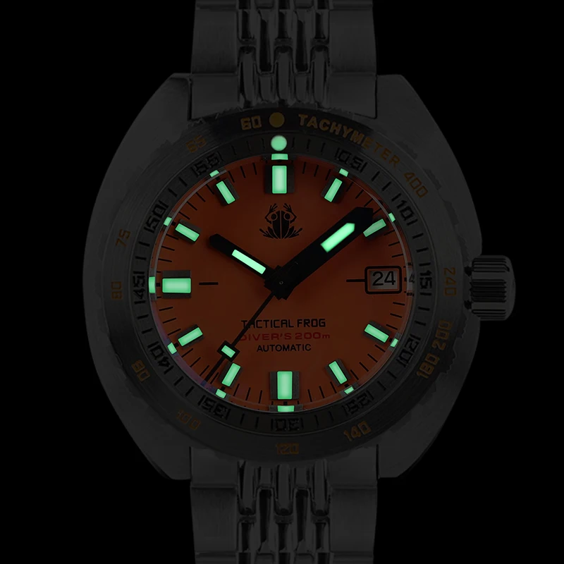 Tactical Frog Sub 300T Automatic 200M Diving Mens Watch