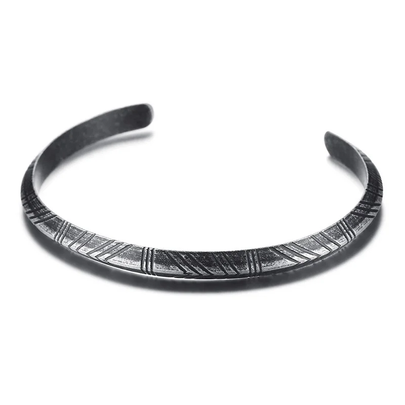 Retro Tone Cuff Bracelets for Men Women