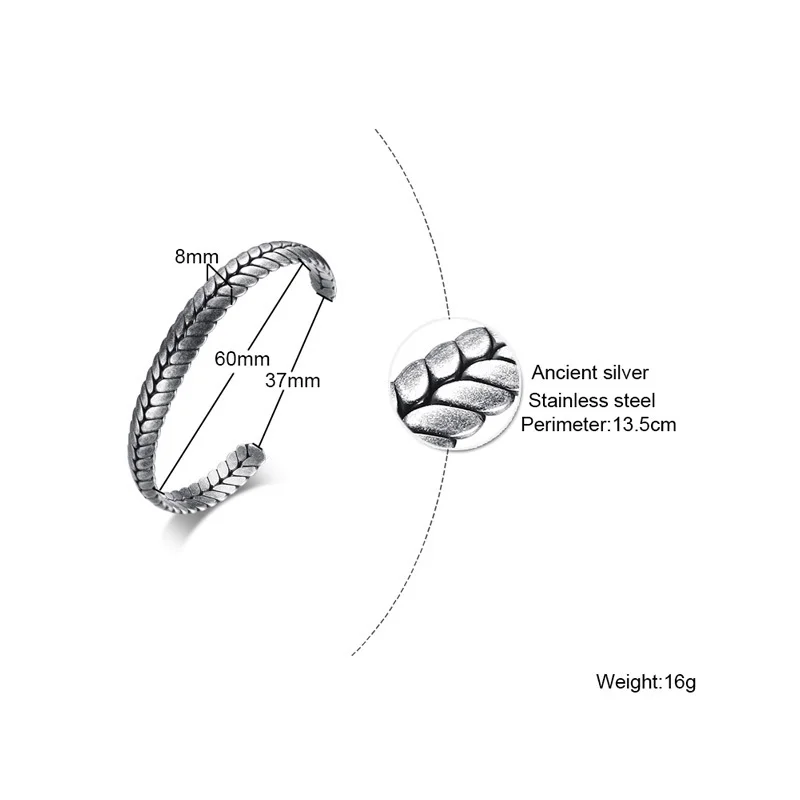Open Cuff Bracelet Christmas Gift for Men