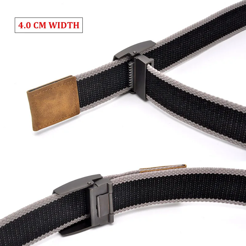 Canvas Belt for Men With Automatic Buckle
