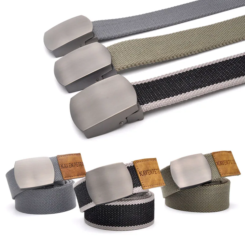 Canvas Belt for Men With Automatic Buckle