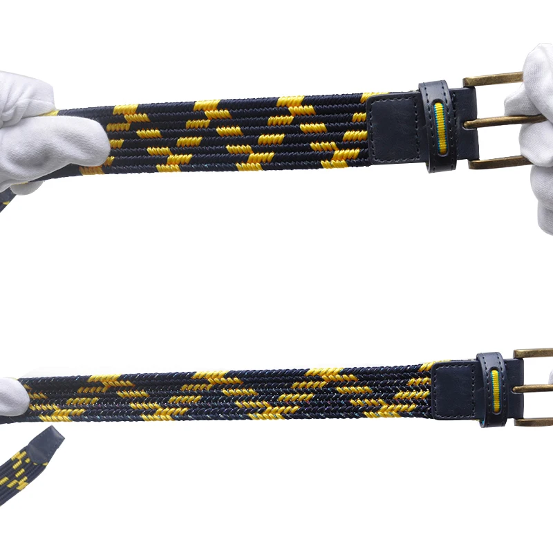 Stretch Belts for Men Golf Woven Elastic Belts