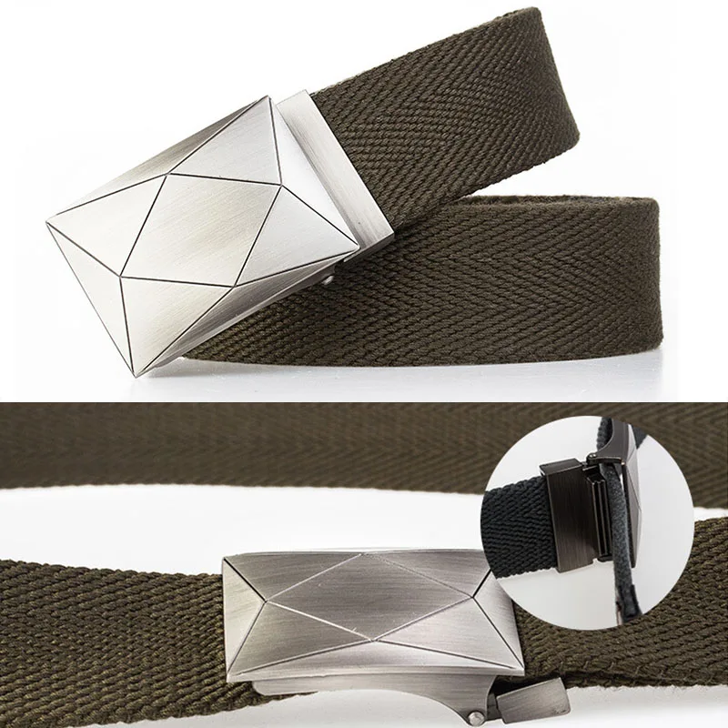 Military Canvas Tactical Belt High Quality Adjustable Strap