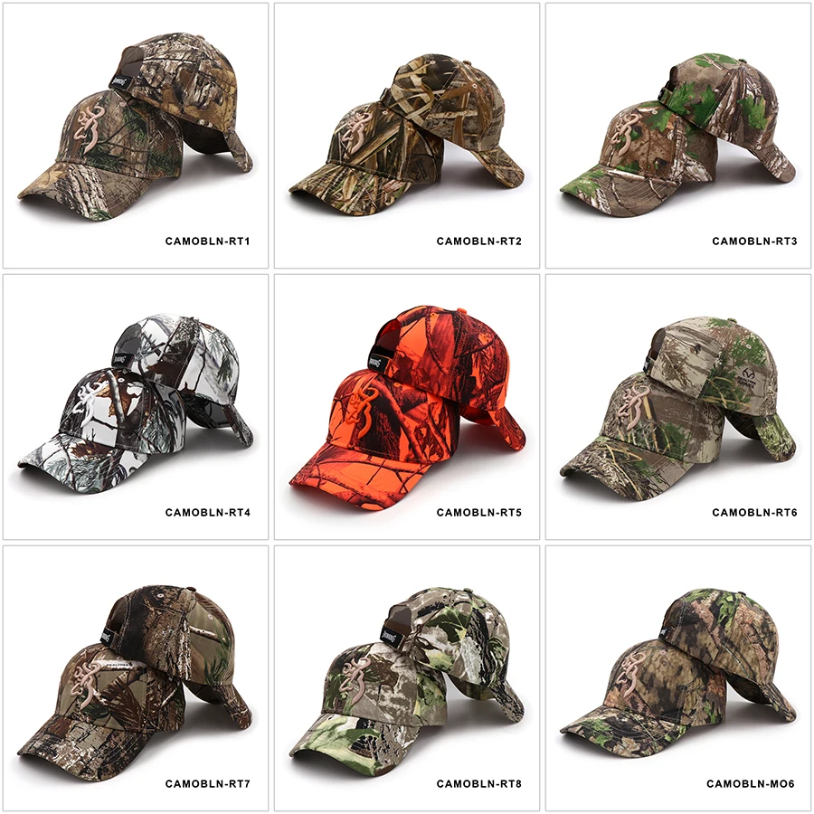 Camo Baseball Cap Outdoor Hunting Camouflage Jungle Hats