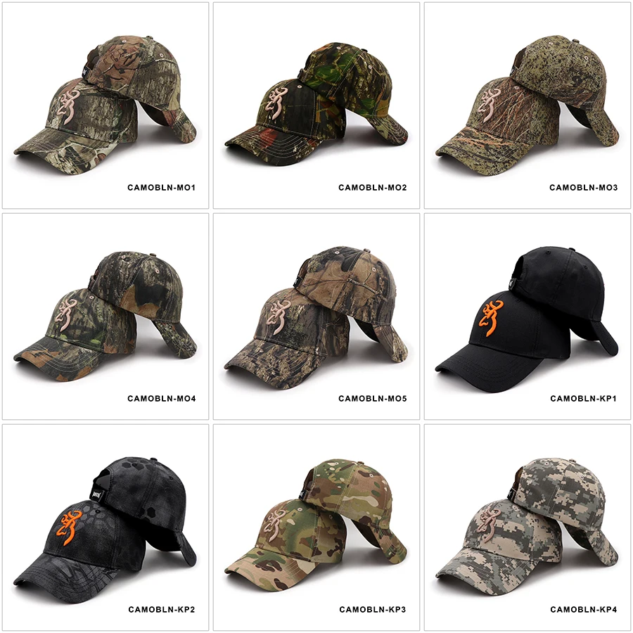 Camo Baseball Cap Outdoor Hunting Camouflage Jungle Hats