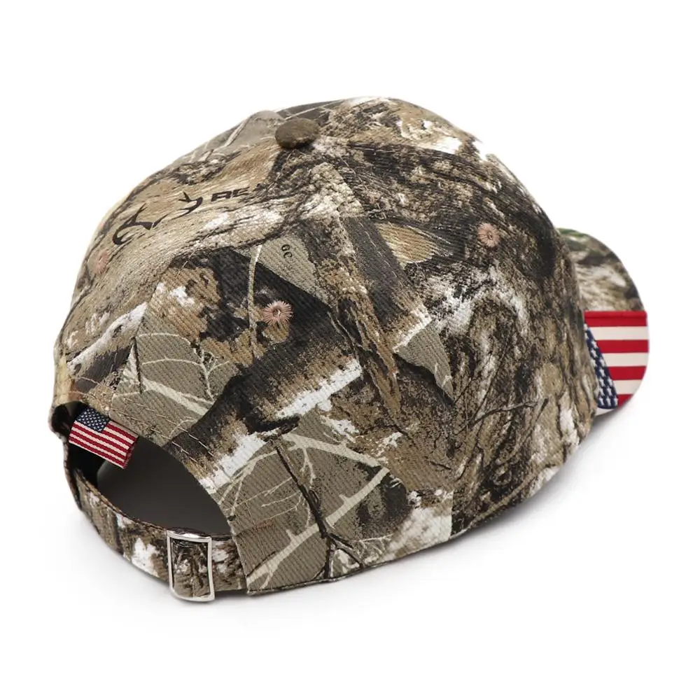American Flag Hunting Camouflage Baseball Cap