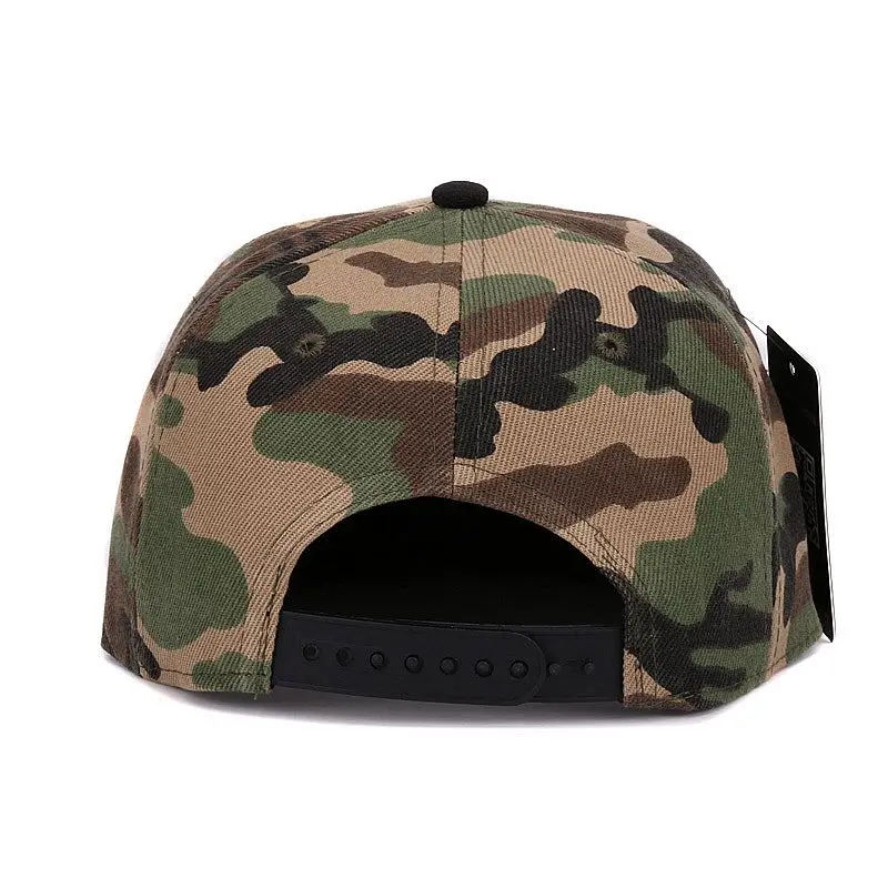 Camo Baseball Cap Camouflage Hip Hop Flat Bill Snapback Hats