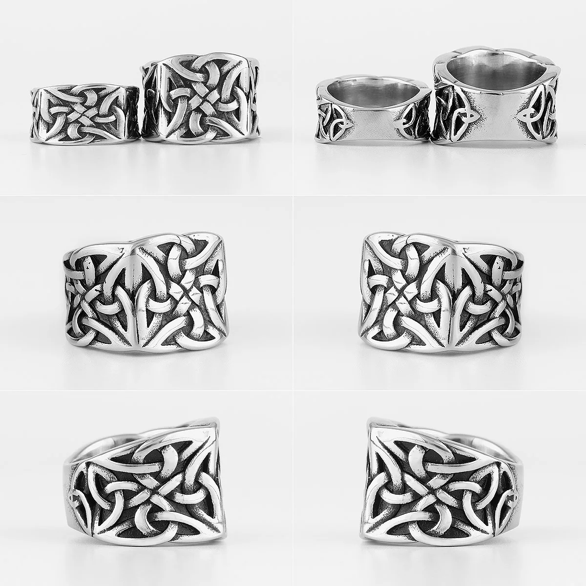 Stainless Steel Ring for Men Celtic Knot Design
