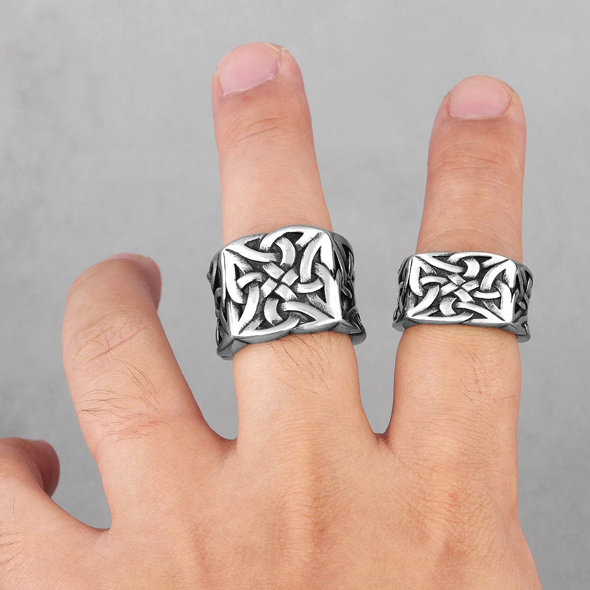Stainless Steel Ring for Men Celtic Knot Design
