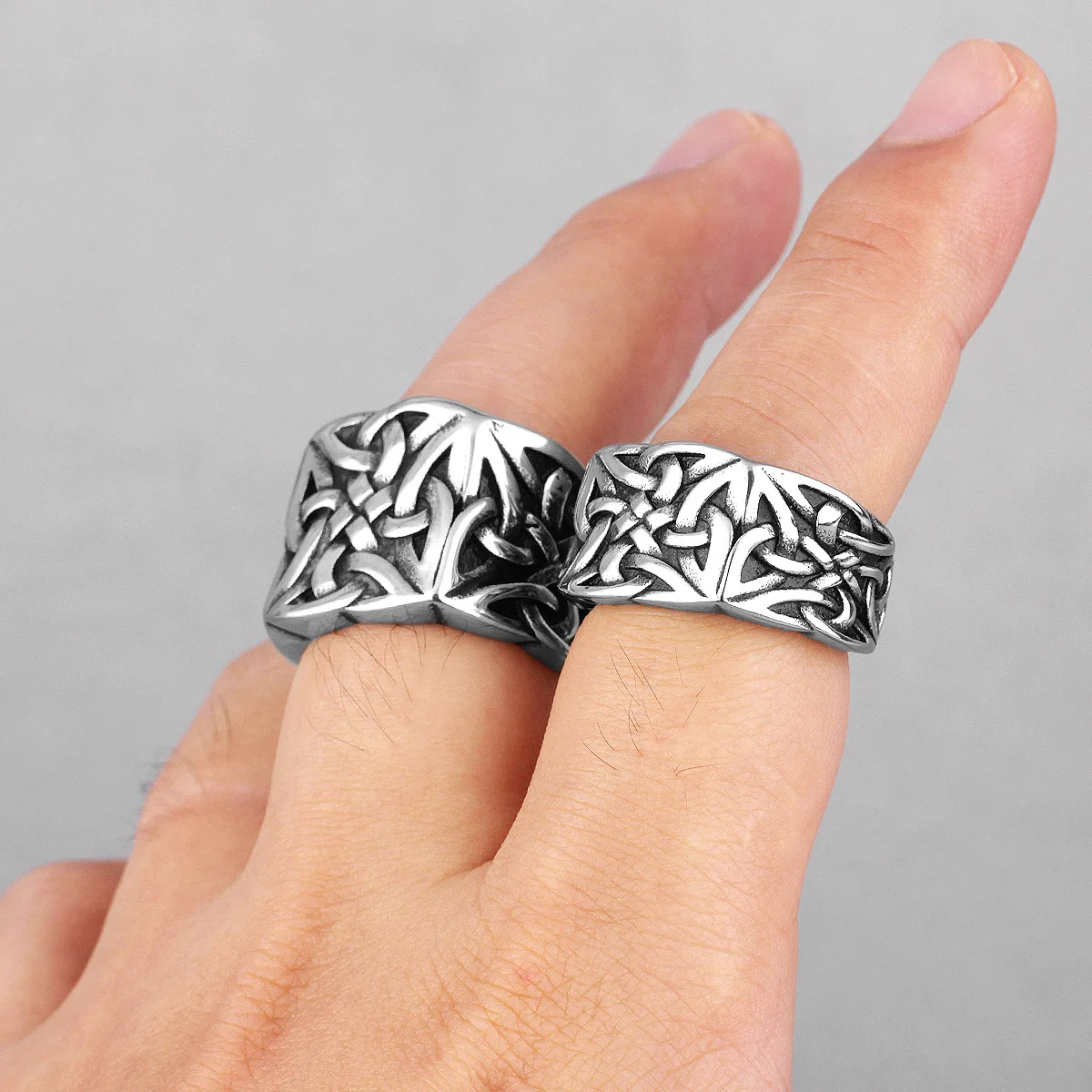 Stainless Steel Ring for Men Celtic Knot Design