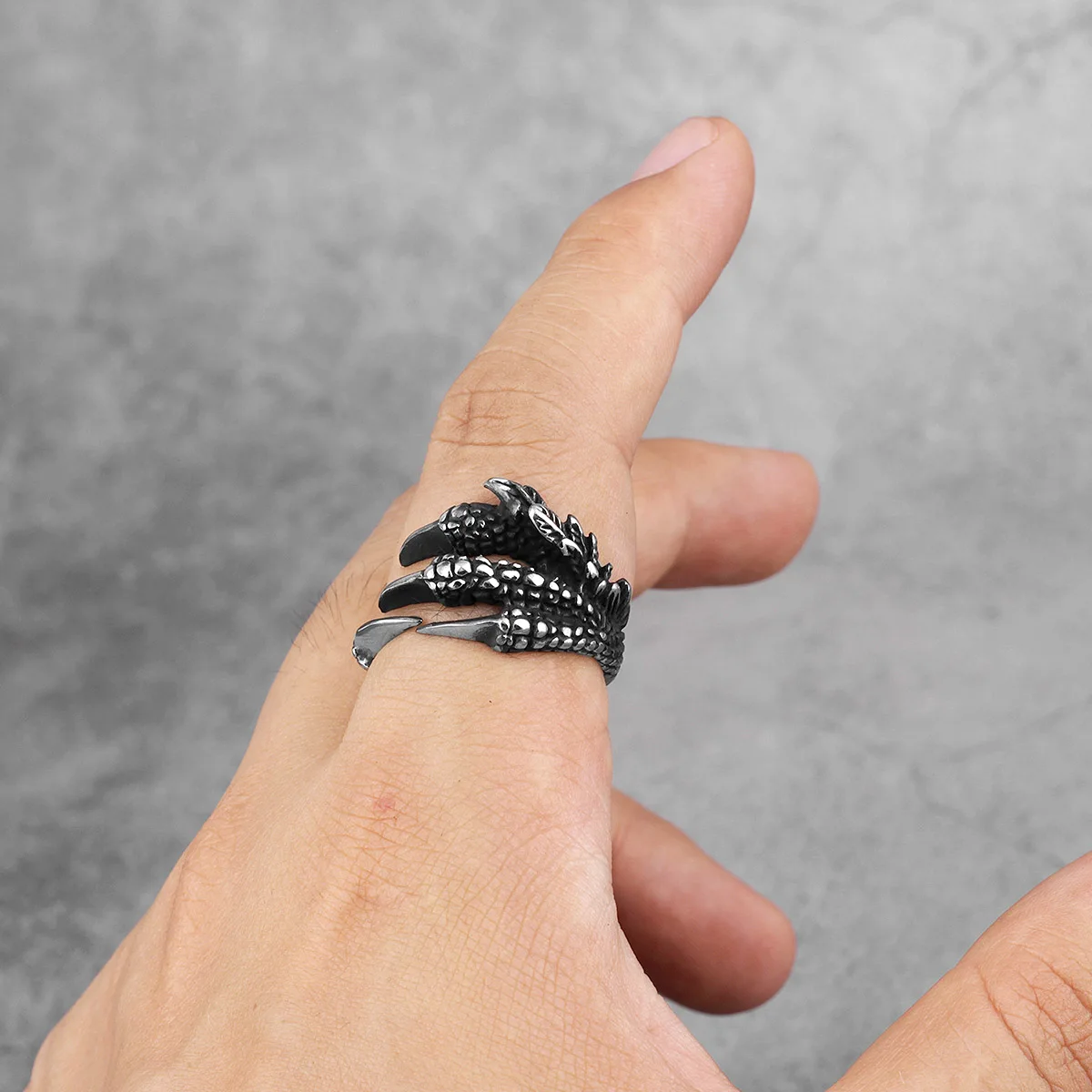 Dragon Claw Stainless Steel Ring