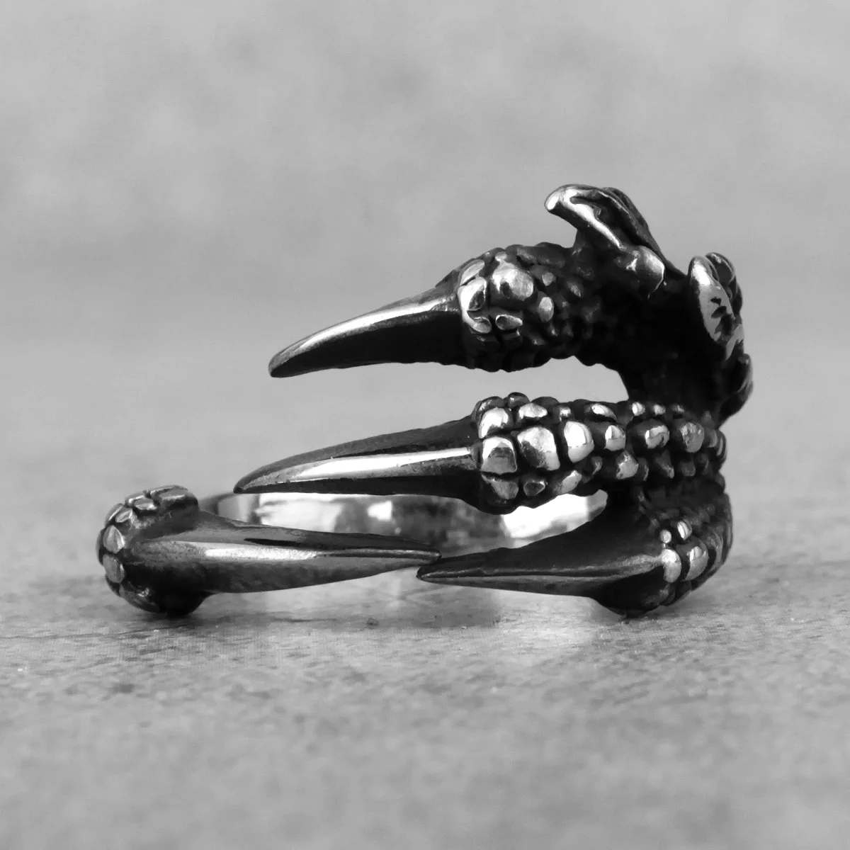 Dragon Claw Stainless Steel Ring